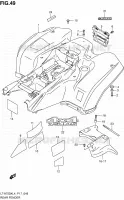 GARDE BOUE ARRIERE (LT A750XL4 P17) pour Suzuki KINGQUAD 750 2014