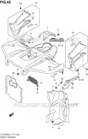 GARDE BOUE AVANT (LT A750XL4 P17) pour Suzuki KINGQUAD 750 2014