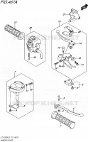 ENSEMBLE LEVIERS   POIGNEES pour Suzuki KINGQUAD 750 2015