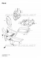 PARE CHOC AVANT   ENTOURAGE DE PHARE pour Suzuki KINGQUAD 750 2010