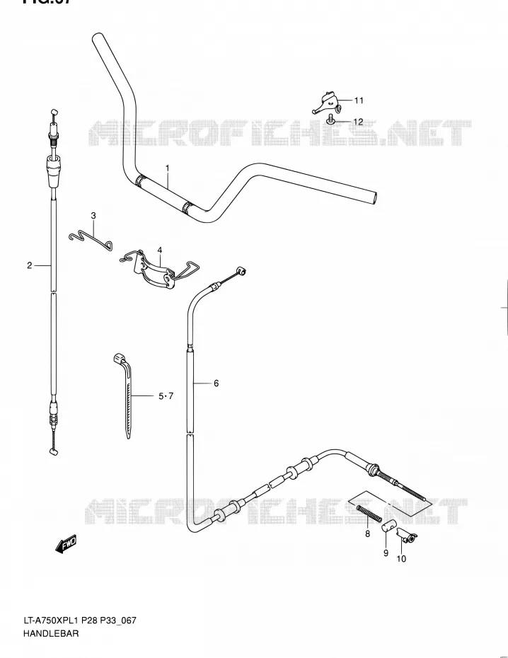 GUIDON Suzuki QUAD 750 KINGQUAD 2011  LT-A750XP L1/LT-A750XPZ L1 (P02,P28,P33)