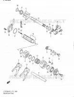 ENSEMBLE SELECTEUR DE VITESSES pour Suzuki KINGQUAD 750 2011