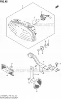 ENSEMBLE FEU ARRIERE (LT A750XPZL2 P28) pour Suzuki KINGQUAD 750 2012