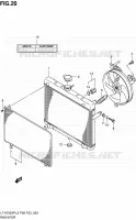 RADIATEUR (LT A750XPL2 P28) pour Suzuki KINGQUAD 750 2012