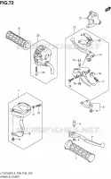 ENSEMBLE LEVIERS   POIGNEES pour Suzuki KINGQUAD 750 2013