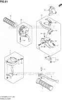 ENSEMBLE LEVIERS   POIGNEES pour Suzuki KINGQUAD 750 2013
