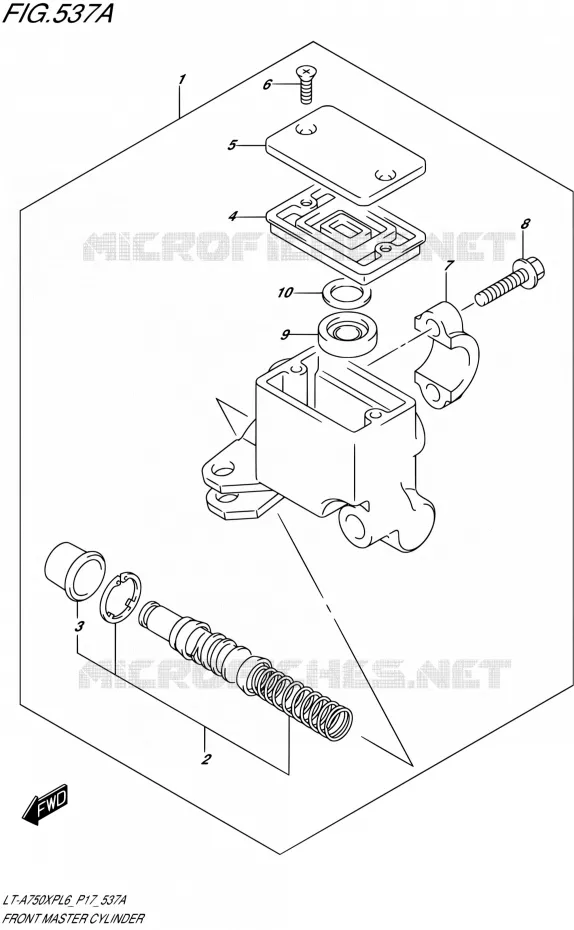 MAITRE CYLINDRE AVANT Suzuki QUAD 750 KINGQUAD 2016  LT-A750XP L6/LT-A750XPZ L6 (P17)