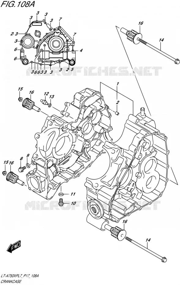 CARTER Suzuki QUAD 750 KINGQUAD 2017  LT-A750XP L7 (P17)