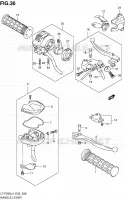 ENSEMBLE LEVIERS   POIGNEES pour Suzuki OZARK 250 1992