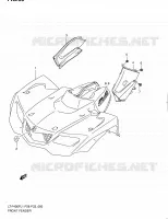 GARDE BOUE AVANT (LT F400FZL1 P28) pour Suzuki KINGQUAD 400 2011