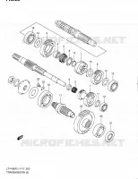 TRANSMISSION (2) pour Suzuki KINGQUAD 400 2011
