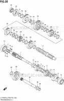 TRANSMISSION (1) pour Suzuki KINGQUAD 400 2012