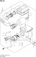 FILTRE A AIR (LT F400FZL4 P33) pour Suzuki KINGQUAD 400 2014