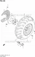 ROUE AVANT (LT F400FZL4 P28) pour Suzuki KINGQUAD 400 2014