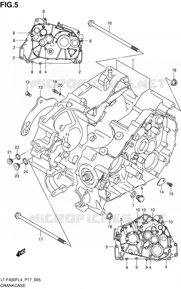 CARTER Suzuki QUAD 400 KINGQUAD 2014  LT-F400F L4/LT-F400FZ L4 (P17)