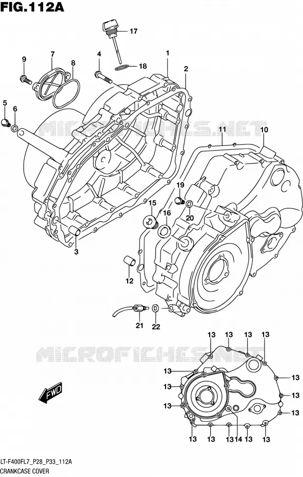 CARTER Suzuki QUAD 400 KINGQUAD 2017  LT-F400F L7 (P03,P28,P33)