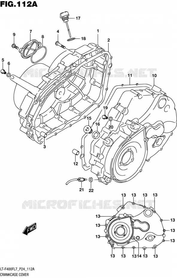 CARTER Suzuki QUAD 400 KINGQUAD 2017  LT-F400F L7 (P24)