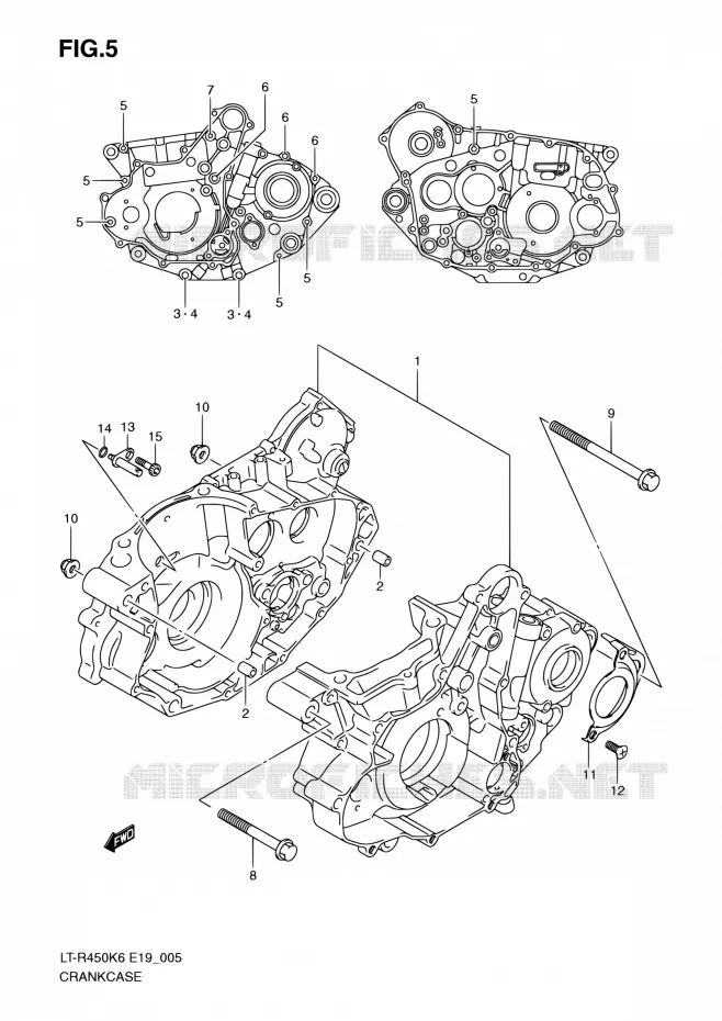 CARTER Suzuki QUAD 450 QUADRACER 2010  LT-R450 L0/LT-R450Z L0 (E19)