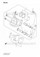 ETRIER DE FREIN AVANT pour Suzuki QUADSPORT 400 2010