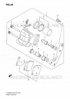 ETRIER DE FREIN AVANT pour Suzuki QUADSPORT 400 2010