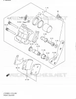 ETRIER DE FREIN AVANT pour Suzuki QUADSPORT 400 2011