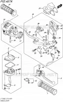 ENSEMBLE LEVIERS   POIGNEES pour Suzuki QUADSPORT 400 2017