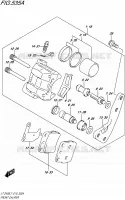 ETRIER DE FREIN AVANT pour Suzuki QUADSPORT 400 2017
