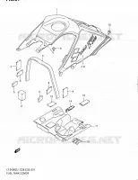 RESERVOIR D'ESSENCE   COUVERCLES (LT Z400L1 E33) pour Suzuki QUADSPORT 400 2011