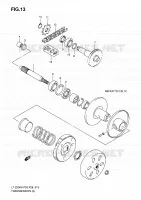 TRANSMISSION (2) pour Suzuki QUADSPORT 50 2010
