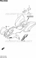 CARENAGE CENTRAL pour Suzuki QUADSPORT 50 2017
