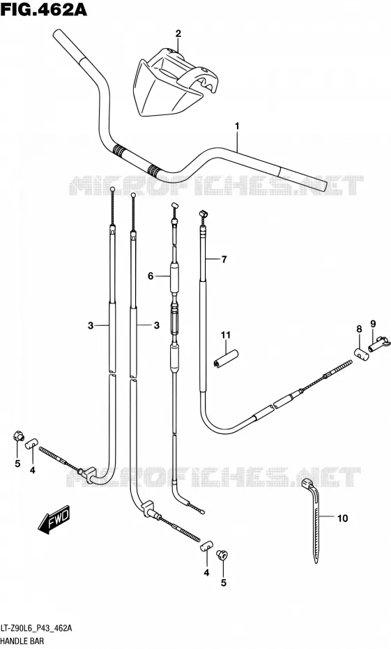 GUIDON Suzuki QUAD 90 QUADSPORT 2016  LT-Z90 L6 (P43)