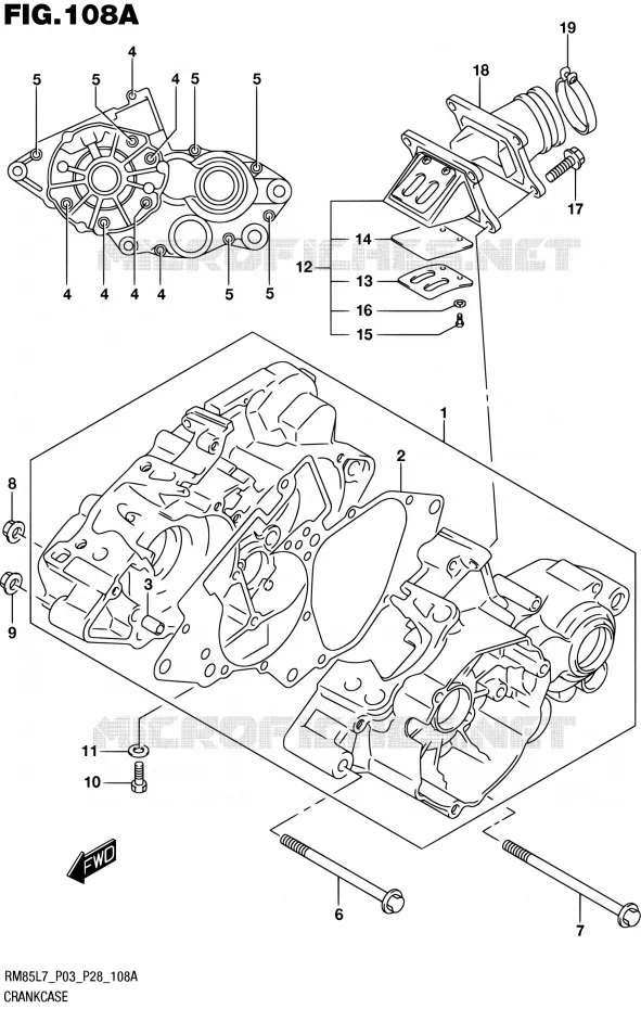 CARTER Suzuki MOTO 85 RM 2017  RM85 L7 (P03 P28)