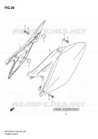 CARENAGES ARRIERE pour Suzuki RM-Z 250 2010