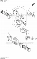 ENSEMBLE LEVIERS   POIGNEES pour Suzuki RM-Z 250 1992