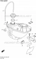 RESERVOIR D'ESSENCE pour Suzuki RM-Z 250 1992