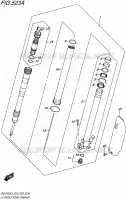 BRAS DE FOURCHE GAUCHE pour Suzuki RM-Z 450 1992