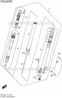 BRAS DE FOURCHE GAUCHE pour Suzuki RM-Z 450 2017