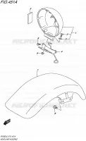 BOL DE PHARE pour Suzuki VAN-VAN 200 2016