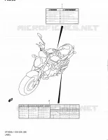 ETIQUETTE (SFV650AL1 E28) pour Suzuki GLADIUS 650 2011