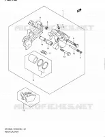 ETRIER DE FREIN ARRIERE (SFV650AL1 E33) pour Suzuki GLADIUS 650 2011