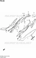 CARENAGES ARRIERE (SFV650L4 E03) pour Suzuki GLADIUS 650 2014