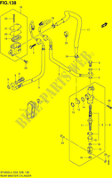 MAITRE CYLINDRE ARRIERE (SFV650AL4 E28) pour Suzuki GLADIUS 650 2014