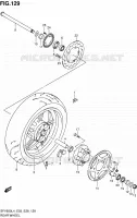 ROUE ARRIERE (SFV650AL4 E33) pour Suzuki GLADIUS 650 2014