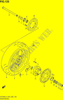 ROUE ARRIERE (SFV650L4 E03) pour Suzuki GLADIUS 650 2014