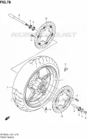 ROUE AVANT (SFV650L4 E21) pour Suzuki GLADIUS 650 2016