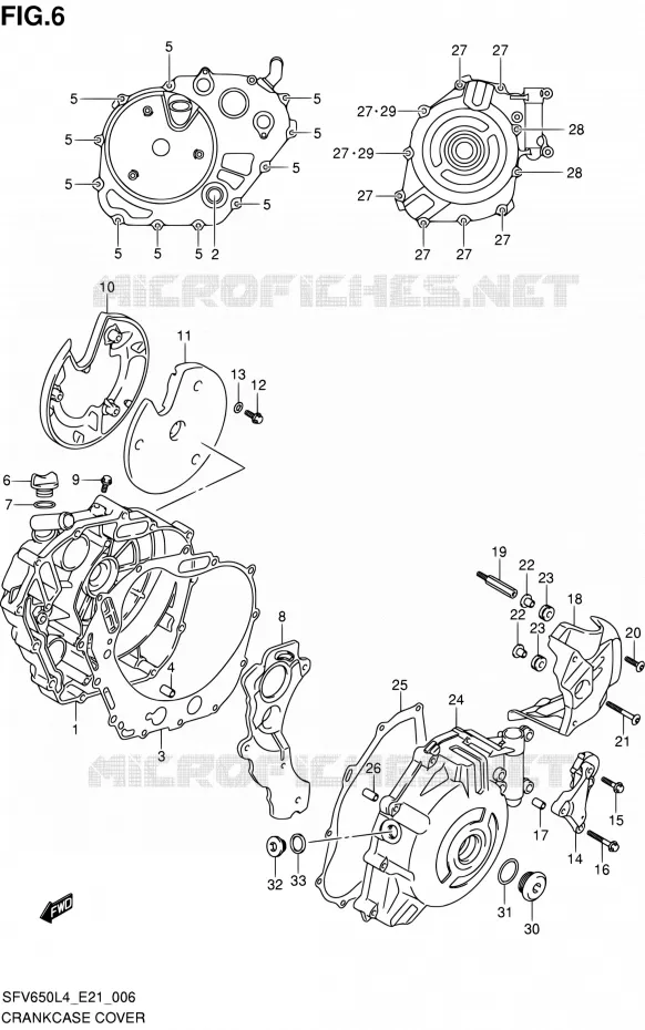 CARTER Suzuki MOTO 650 GLADIUS 2014  SFV650A L4 (E21)