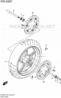ROUE AVANT (SFV650L5 E33) pour Suzuki GLADIUS 650 2015