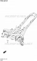 CADRE (SFV650L5 E21) pour Suzuki GLADIUS 650 2015