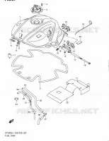 RESERVOIR D'ESSENCE (SFV650L1 E03) pour Suzuki GLADIUS 650 2011