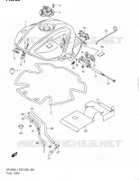 RESERVOIR D'ESSENCE (SFV650L1 E28) pour Suzuki GLADIUS 650 2011